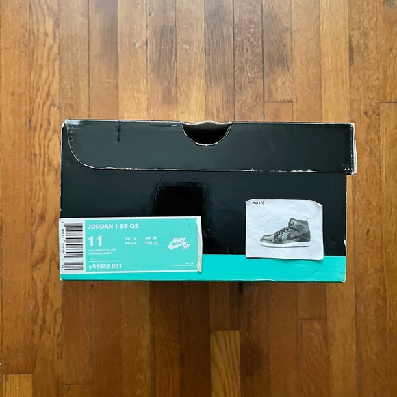 Nike Air Jordan 1 High SB QS Craig Stecyk Black Green 653532-001 Size 11 NDS - Picture 6 of 6